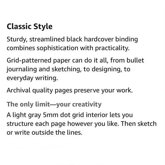 Dotted Notebook Hardcover Journal - Picture 13 of 15